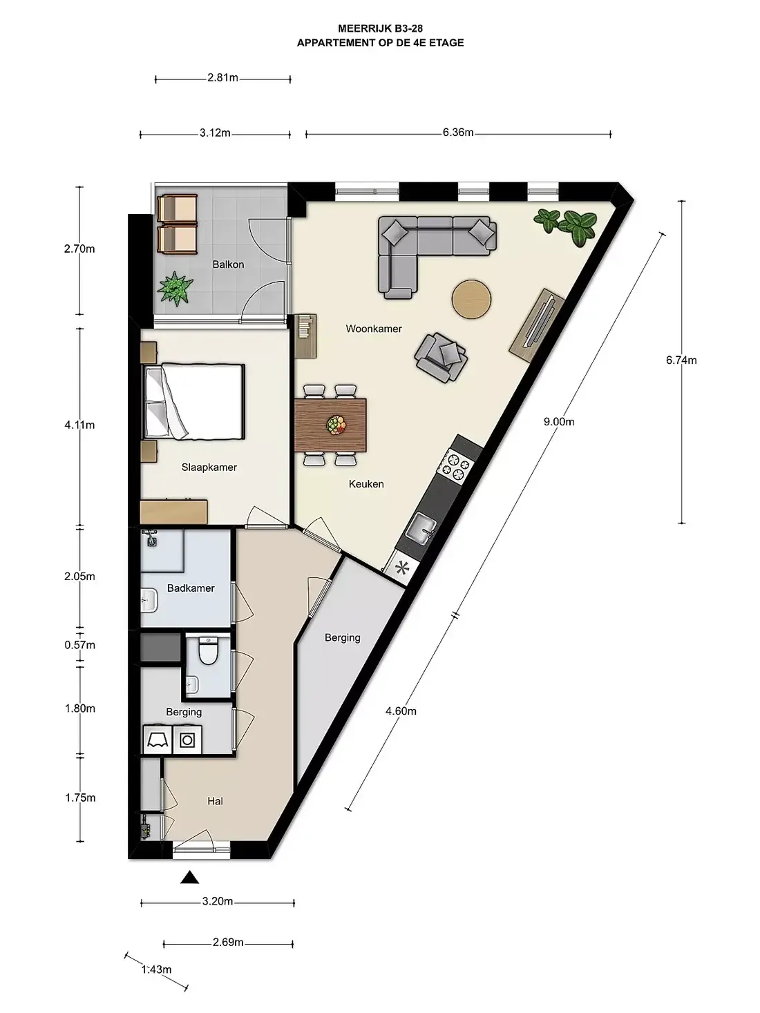 Appartement Meerzand in Eindhoven 5658 LH (Meerrijk)