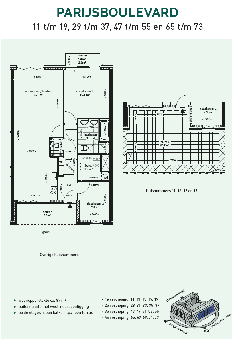Appartement Parijsboulevard